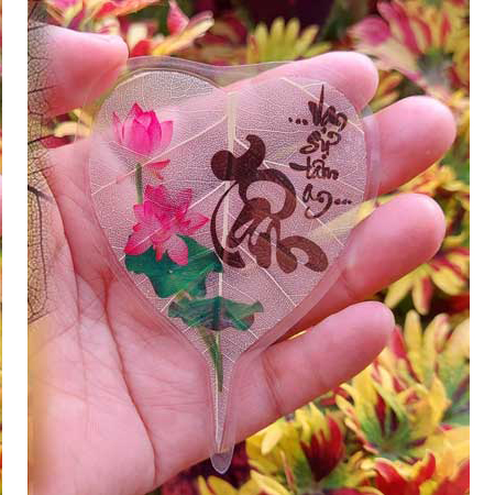 Lá Bồ Đề Ốp ĐT Hoa Sen - Tâm